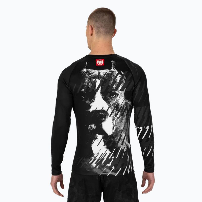 Pitbull men's longsleeve Rashguard Street Dog black 3