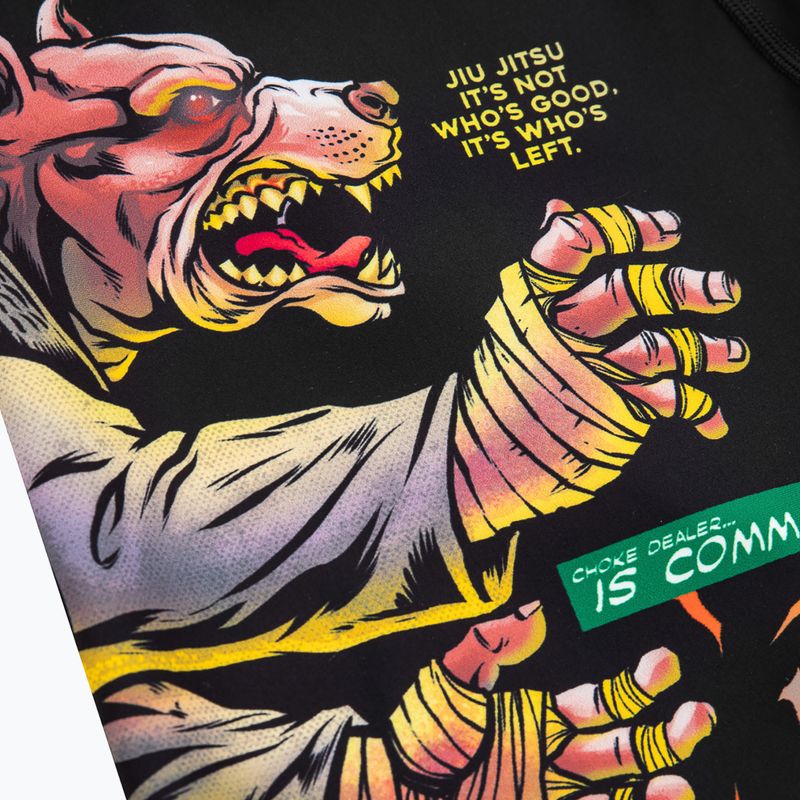 Men's compression shorts Pitbull West Coast Masters of BJJ Hilltop black 4