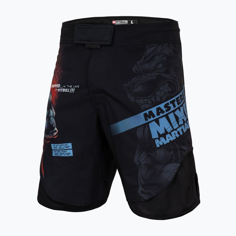 Men's grappling shorts Pitbull West Coast Grappling 1 Masters of MMA Hilltop black