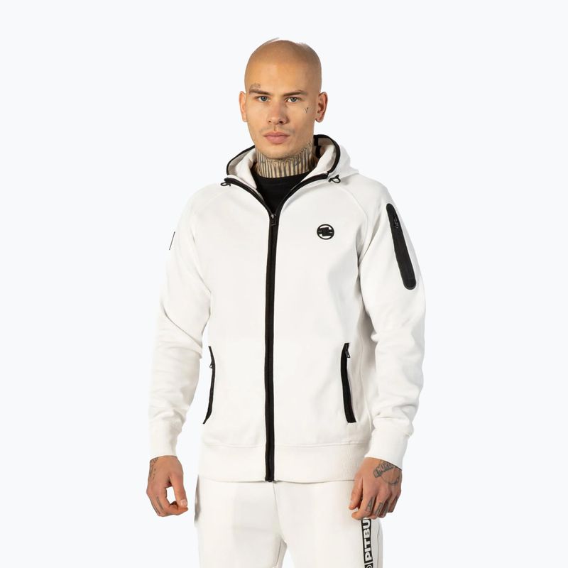 Men's sweatshirt Pitbull West Coast Hermes Hooded Zip off white