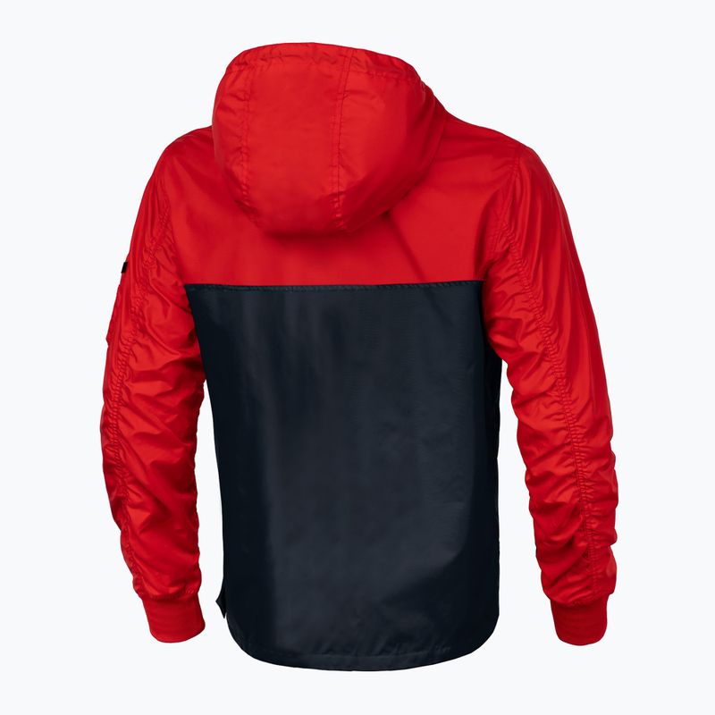 Pitbull West Coast men's jacket Loring Two-Color Kangaroo red/dark navy 5