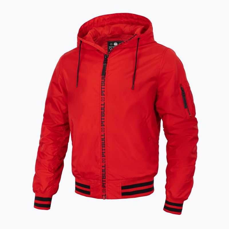 Men's Pitbull West Coast Overpark Hooded jacket red 4