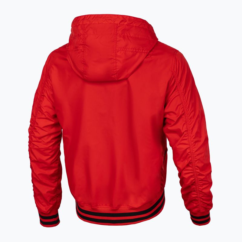 Men's Pitbull West Coast Overpark Hooded jacket red 5