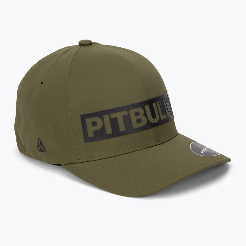 Pitbull West Coast Men's Full Cap ,,Hilltop" Stretch Fitted olive