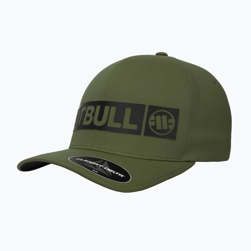 Pitbull West Coast Men's Full Cap ,,Hilltop" Stretch Fitted olive 2