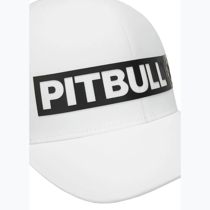 Pitbull Snapback cap ,,Hilltop" Stretch Fitted white 5