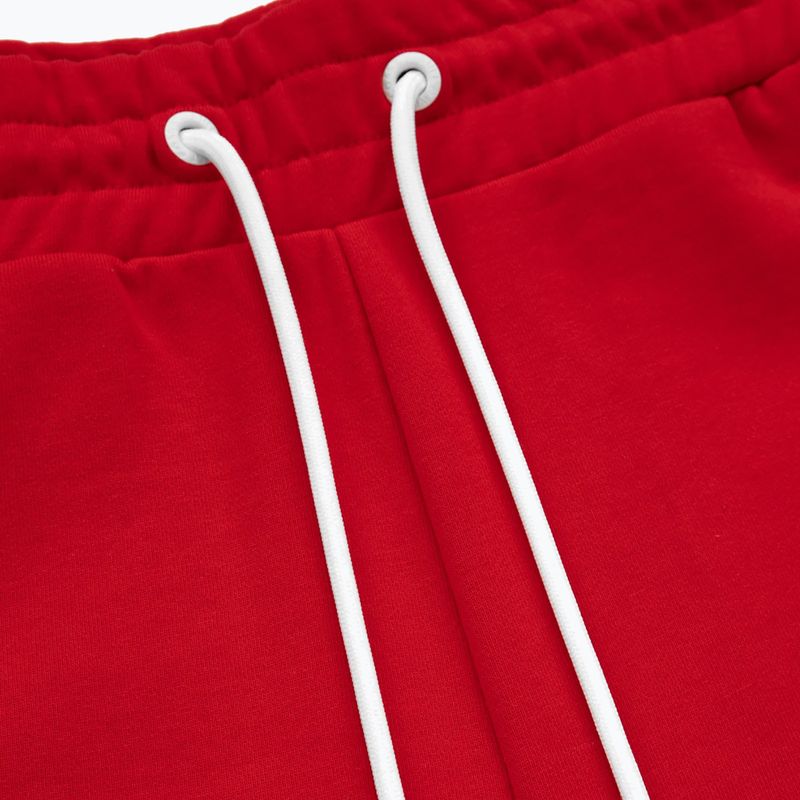 Men's trousers Pitbull West Coast Terry Group Trackshorts red 3