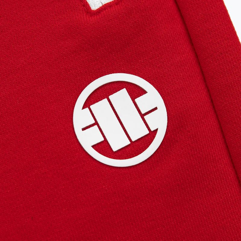 Men's trousers Pitbull West Coast Terry Group Trackshorts red 4
