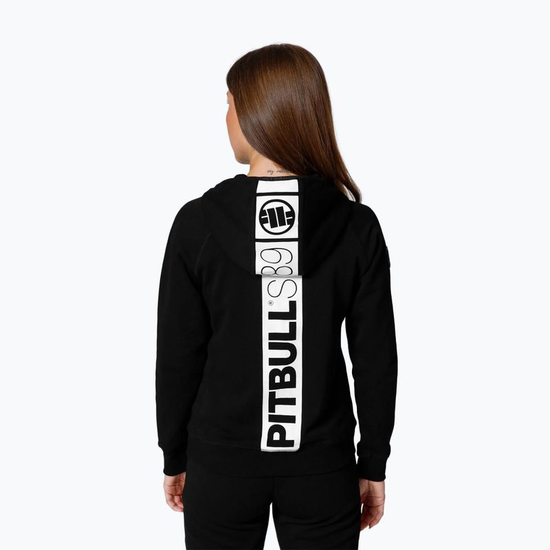 Men's sweatshirt Pitbull West Coast Fuchsia Hooded Zip black 3