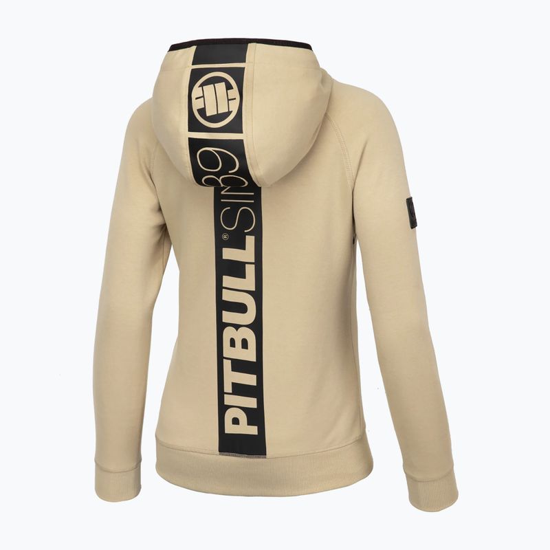 Men's sweatshirt Pitbull West Coast Fuchsia Hooded Zip sand 2