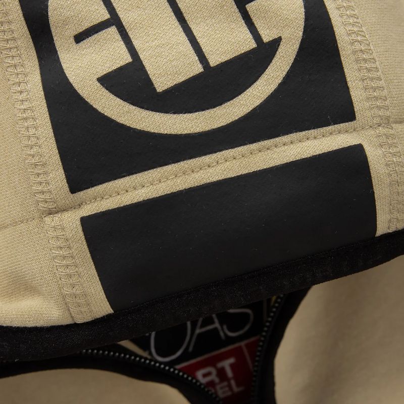 Men's sweatshirt Pitbull West Coast Fuchsia Hooded Zip sand 4