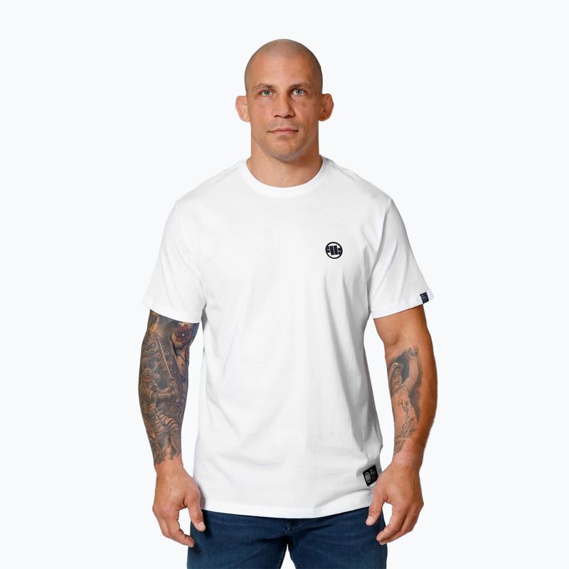 Men's T-shirt Pitbull West Coast T-S Small Logo white