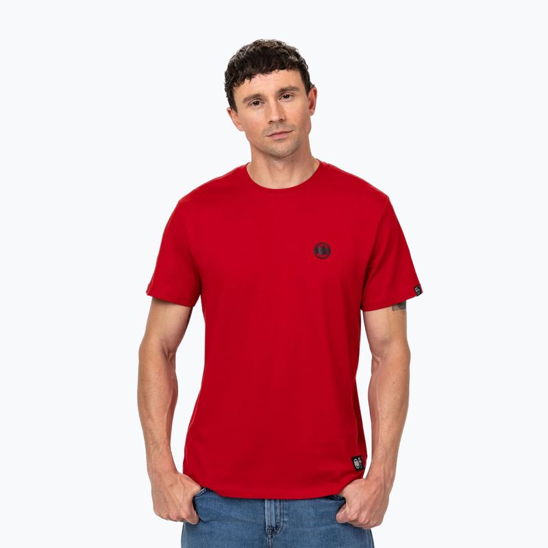 Men's T-shirt Pitbull Small Logo red