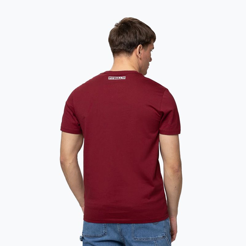Pitbull West Coast men's Hilltop t-shirt burgundy 3