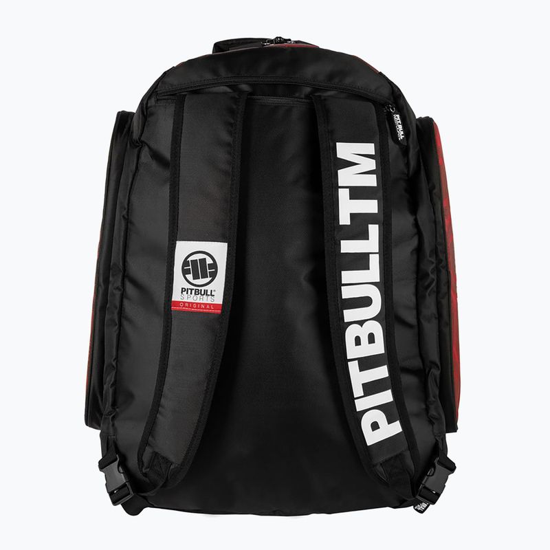 Pitbull West Coast Logo 2 Convertible 60 l red training backpack 3