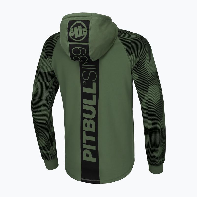 Men's sweatshirt Pitbull West Coast Hilltop Hooded olive 2