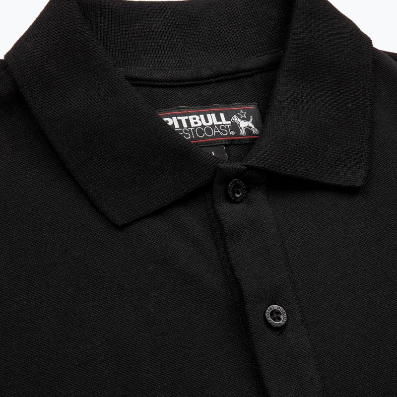 Men's polo shirt Pitbull West Coast Polo Pique Regular black 4