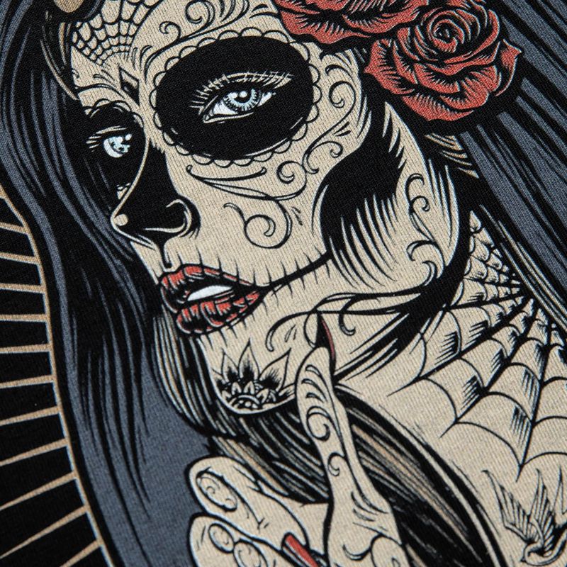 Ladies' T-shirt Pitbull West Coast Santa Muerte black 6