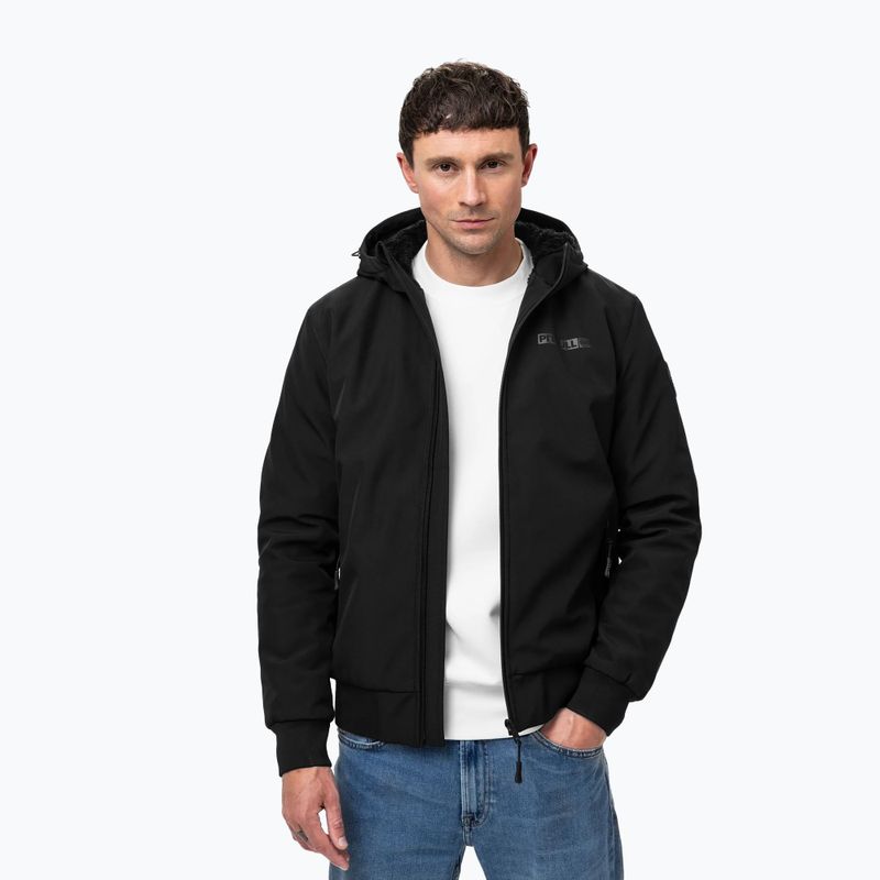 Men's winter jacket Pitbull Winter Midway Hooded black