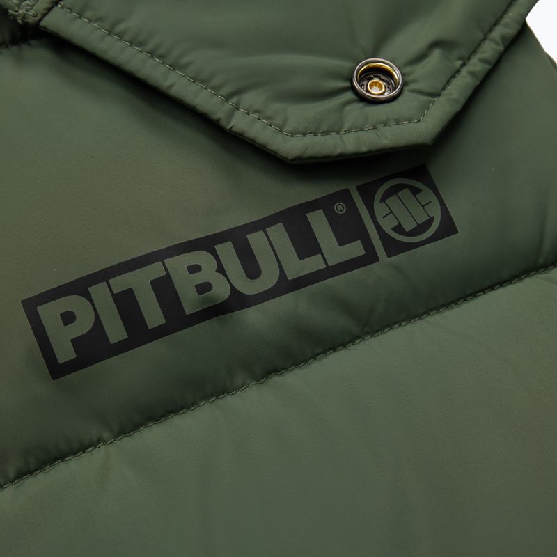 Pitbull West Coast men's winter jacket Perseus Hooded Vest olive 7