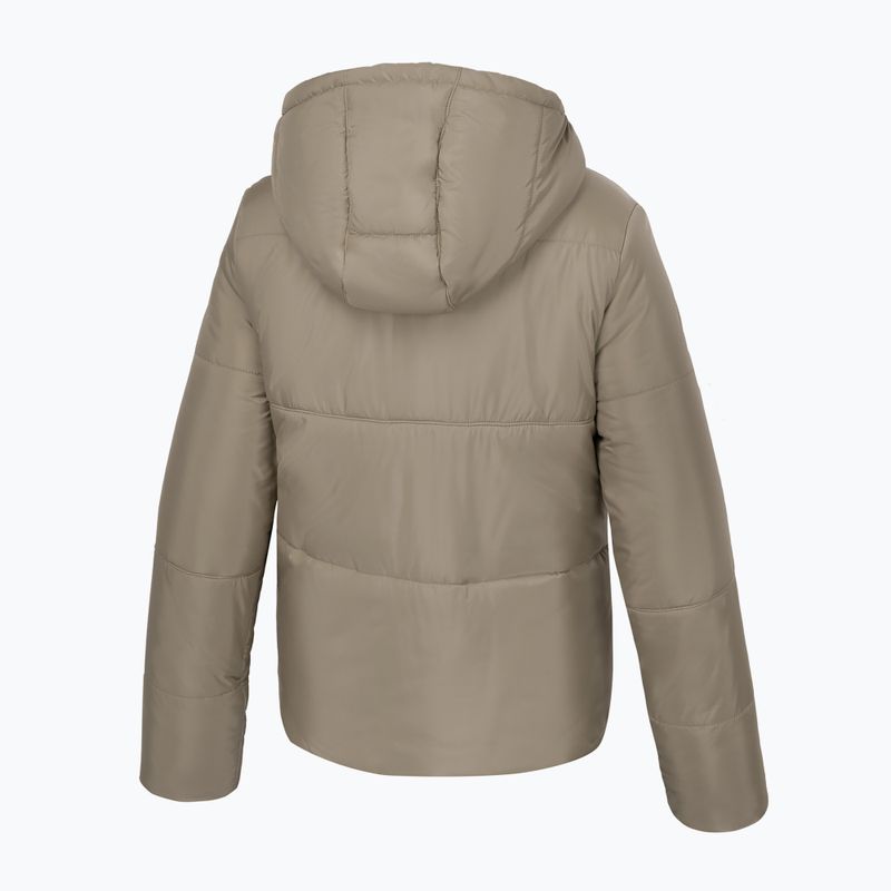 Pitbull West Coast women's winter jacket Jenell Quilted Hooded dark sand 4