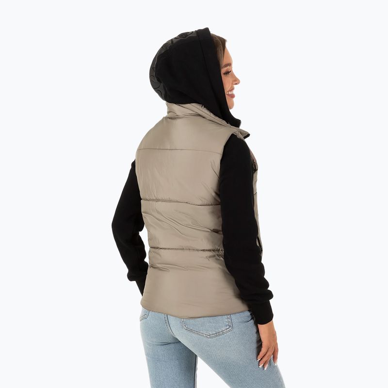 Pitbull West Coast women's winter jacket Orilla Padded Vest dark sand 3