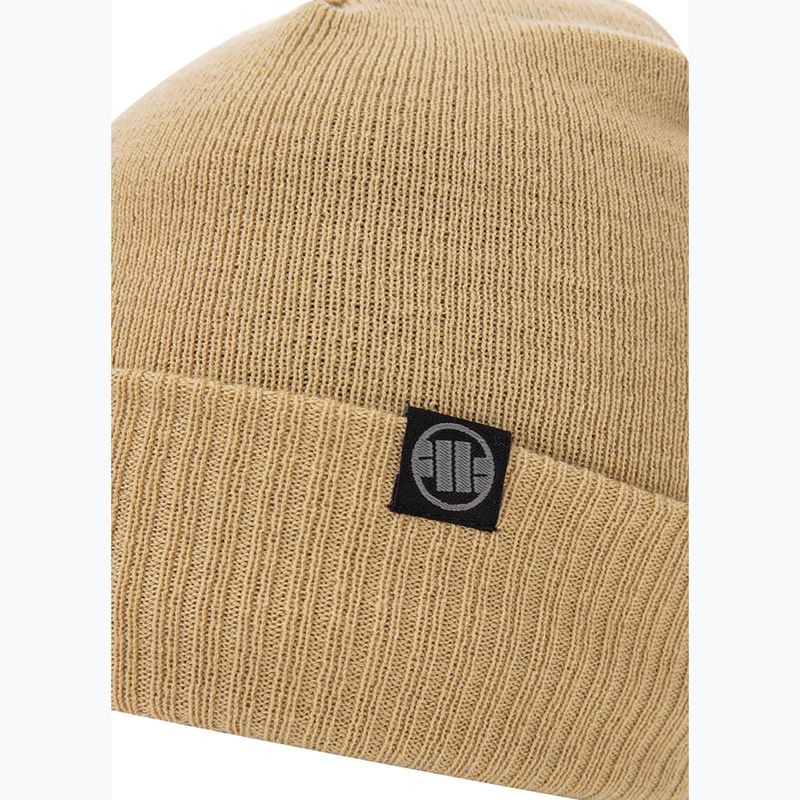 Pitbull West Coast winter beanie Small Logo 2 sand 3