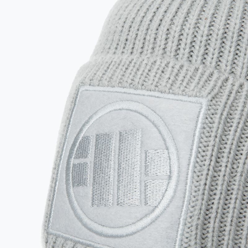 Pitbull West Coast Winter Beanie Logo Single Layer Cuff grey 3