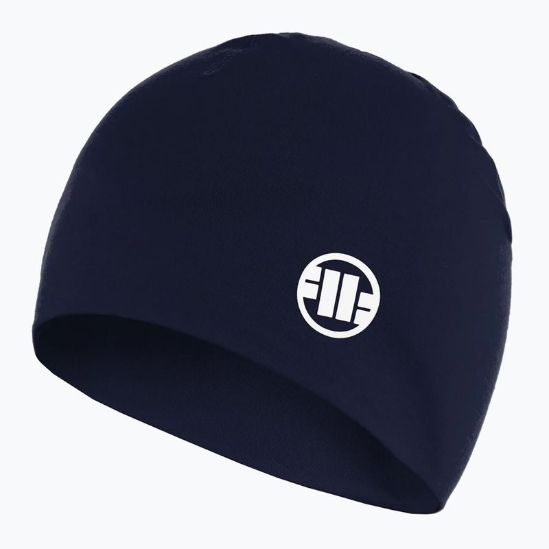 Men's winter cap Pitbull Beanie Small Logo II navy/white