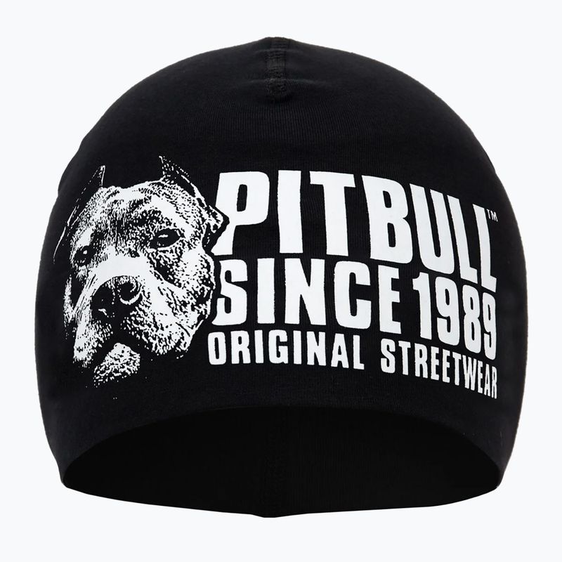 Men's Pitbull Beanie Blood Dog winter cap black