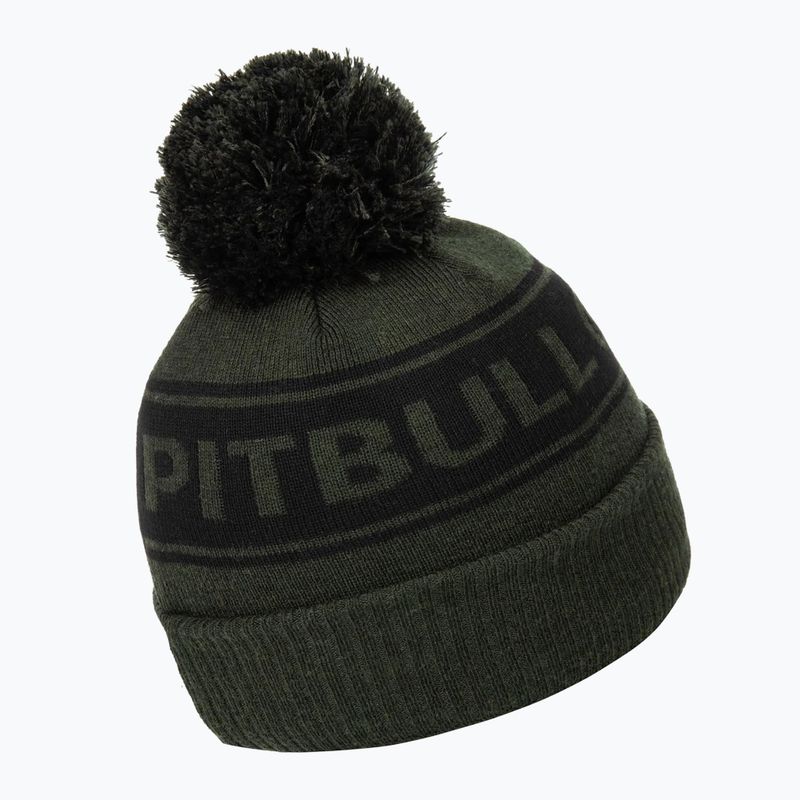 Men's Pitbull Beanie Vermel olive/black winter cap 2