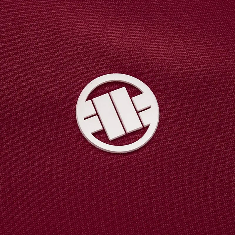 Men's Pitbull West Coast Trackjacket Tape Logo Terry Group burgundy 6