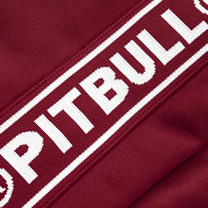 Men's Pitbull West Coast Trackjacket Tape Logo Terry Group burgundy 10