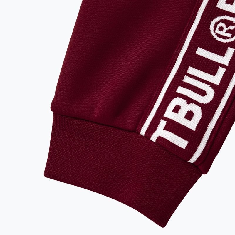 Pitbull West Coast men's Trackpants Tape Logo Terry Group burgundy 8