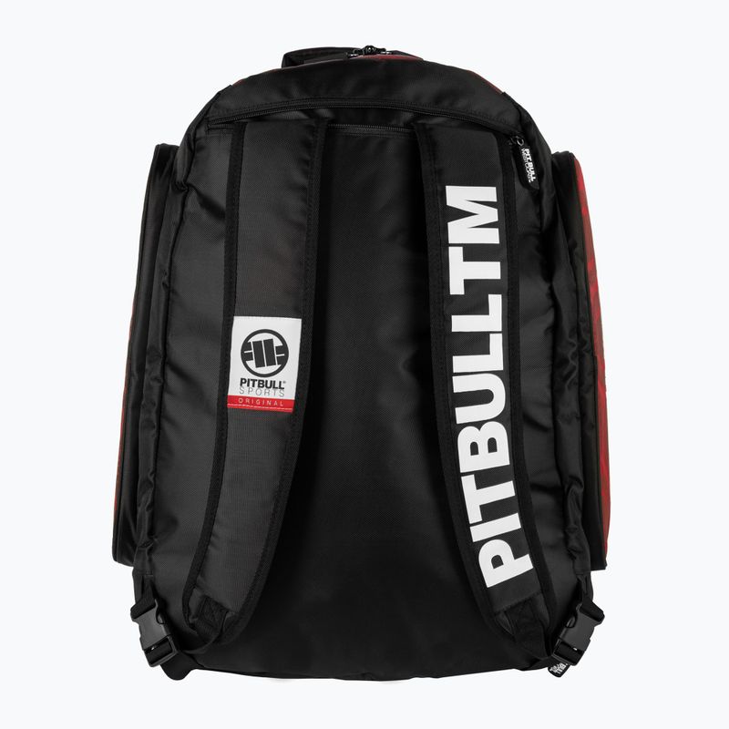 Pitbull West Coast Logo 2 Convertible 50 l red training backpack 3