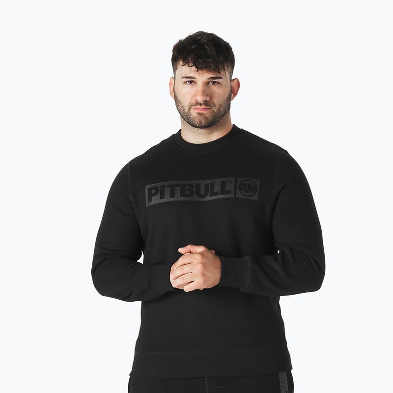 Men's Pitbull Hilltop Crewneck sweatshirt black