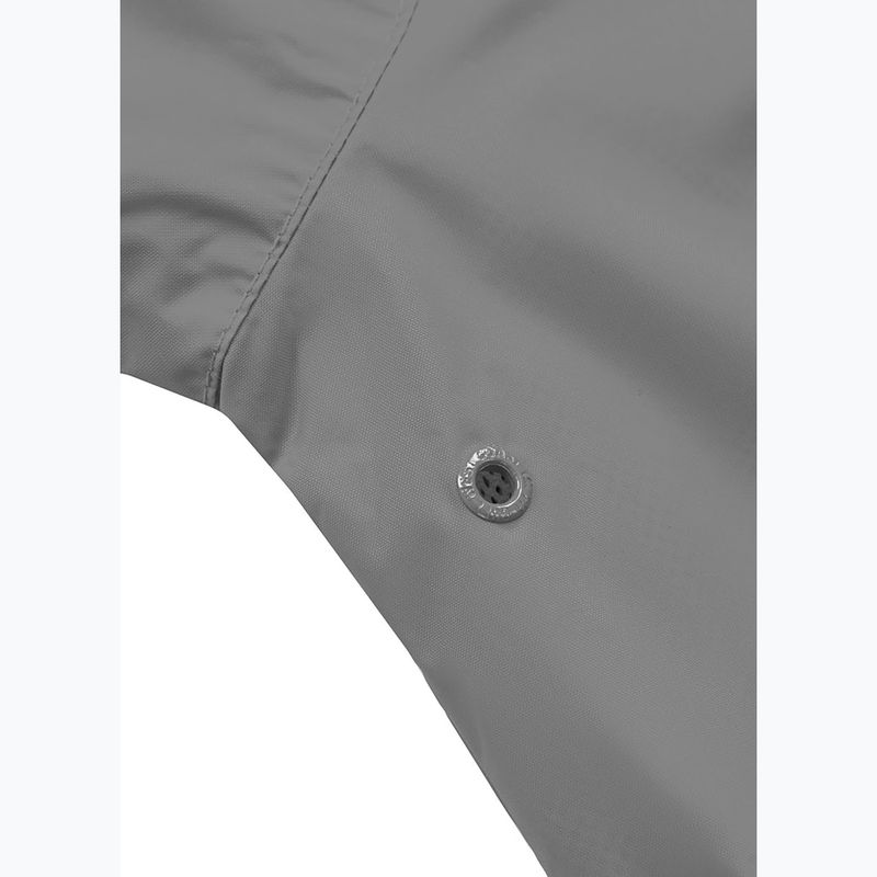 Men's Pitbull West Coast Athletic Logo Hooded Nylon jacket light grey 7
