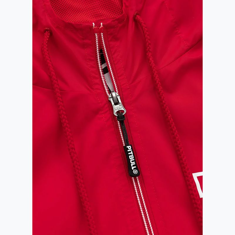 Men's Pitbull West Coast Athletic Hilltop Hooded Nylon jacket red 4