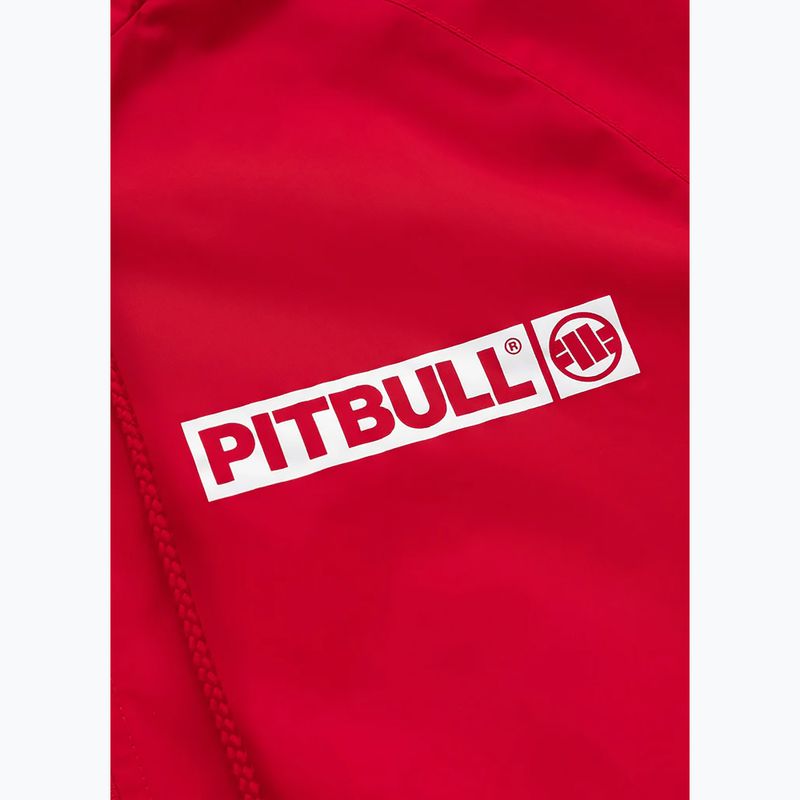 Men's Pitbull West Coast Athletic Hilltop Hooded Nylon jacket red 9
