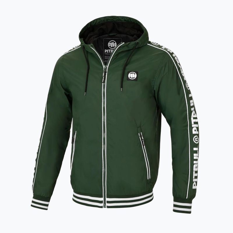 Men's Pitbull Whitewood Hooded Nylon jacket green 8