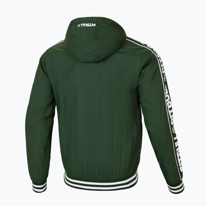 Men's Pitbull Whitewood Hooded Nylon jacket green 9