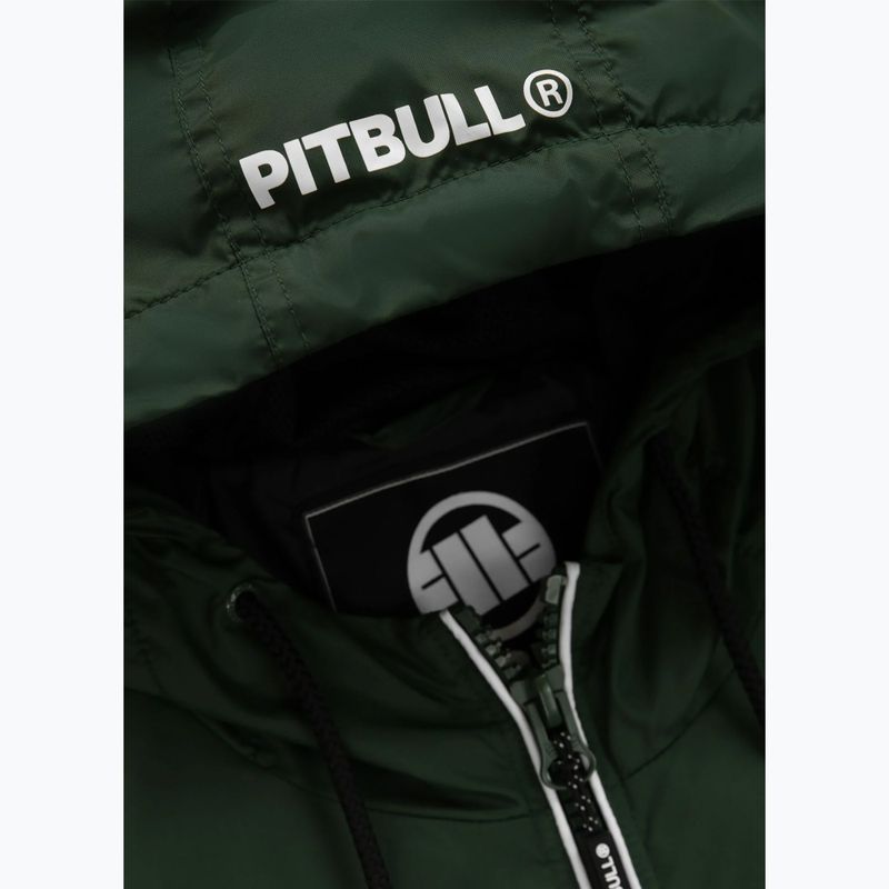 Men's Pitbull Whitewood Hooded Nylon jacket green 11