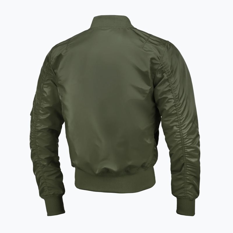 Pitbull West Coast men's jacket Ma 1 Logo Flight 2 olive 5