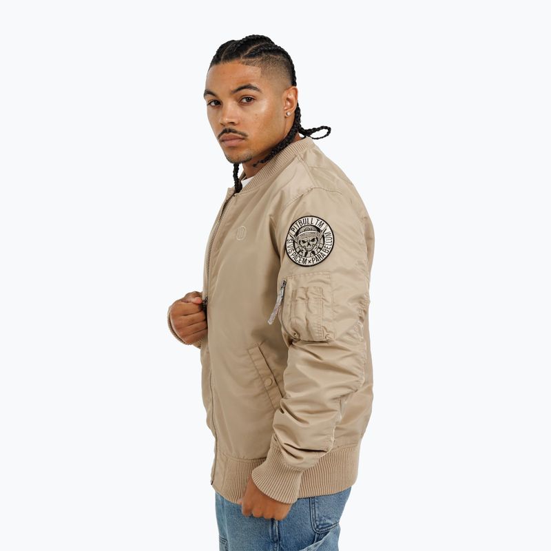 Pitbull West Coast men's jacket Ma 1 Logo Flight 2 sand 2