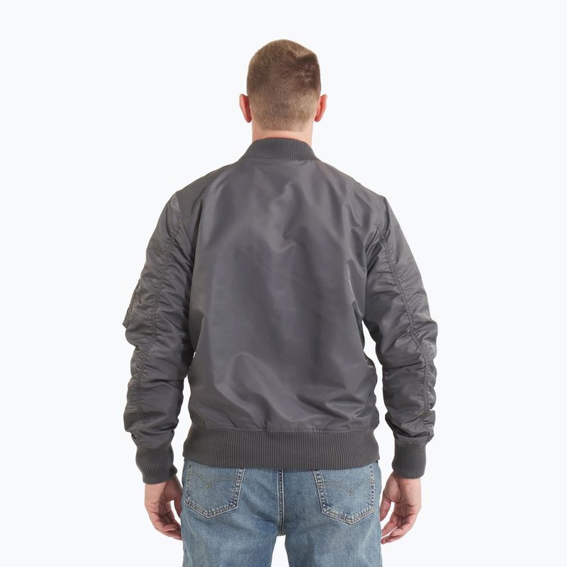 Pitbull West Coast men's jacket Ma 1 Logo Flight 2 graphite 3