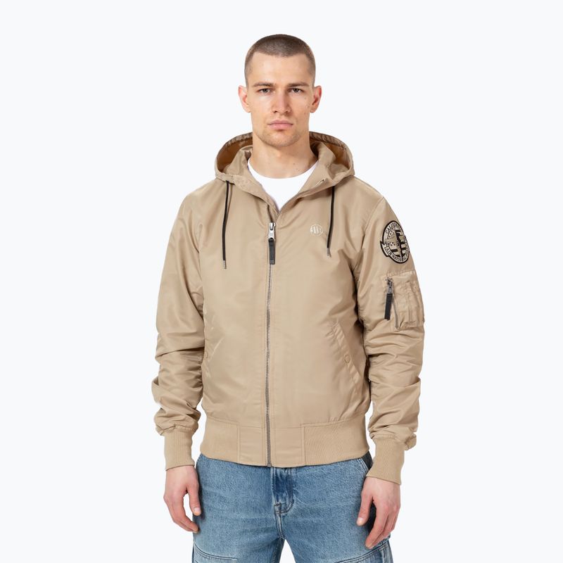 Pitbull West Coast Starwood 2 Hooded Flight sand men's jacket