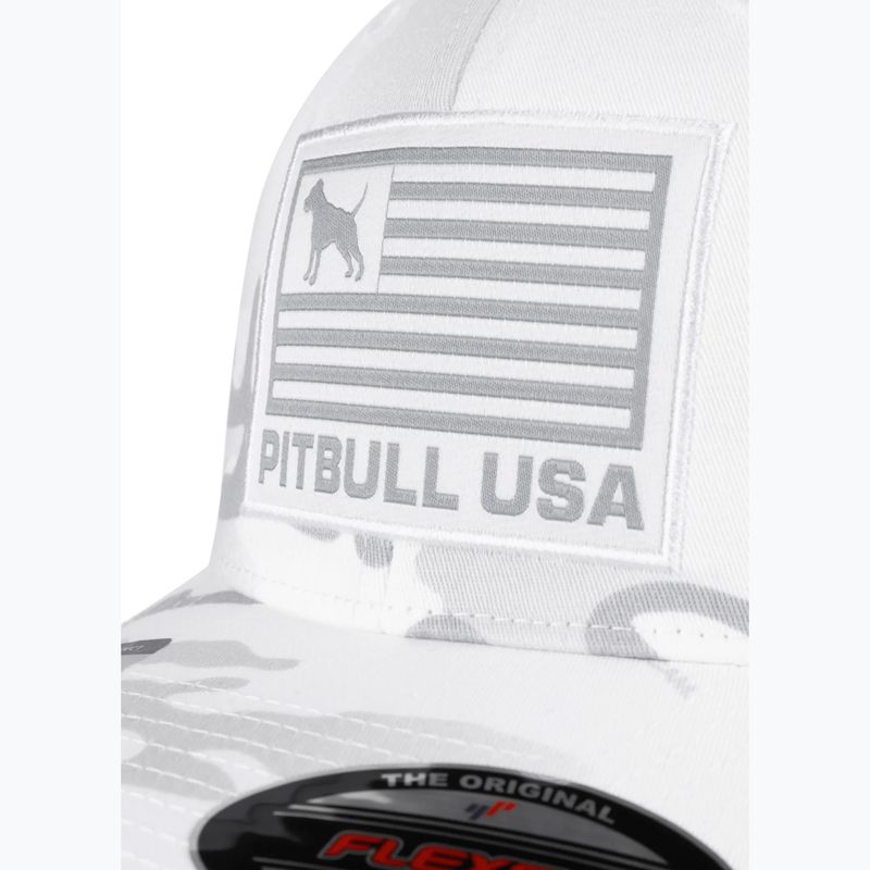 Men's baseball cap Pitbull Mesh Full Cap Pitbull Usa Multicam white/camouflage 3