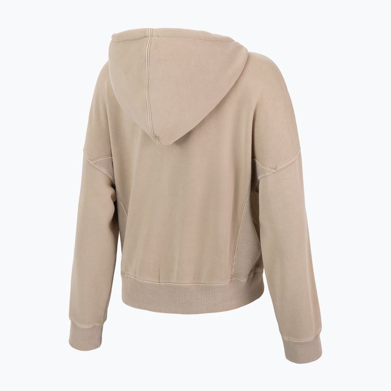 Pitbull West Coast women's Manzanita Washed Hooded sand sweatshirt 4