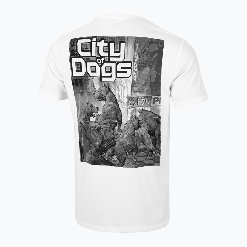 Pitbull West Coast City Of Dogs men's t-shirt white 4