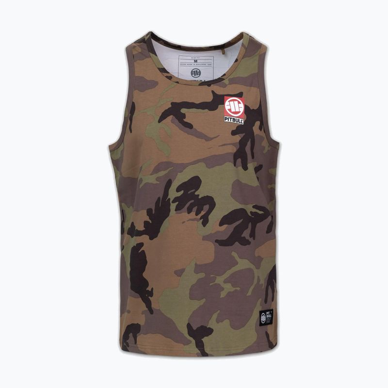 Men's T-shirt Pitbull Small Hilltop Tank Top woodland camo 4